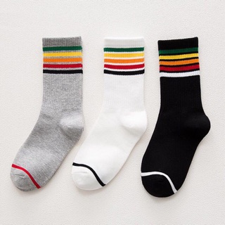 Tất cao cổ cầu vồng hàn quốc