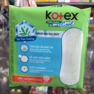 Băng vệ sinh Kotex thảo dược Cool không cánh
