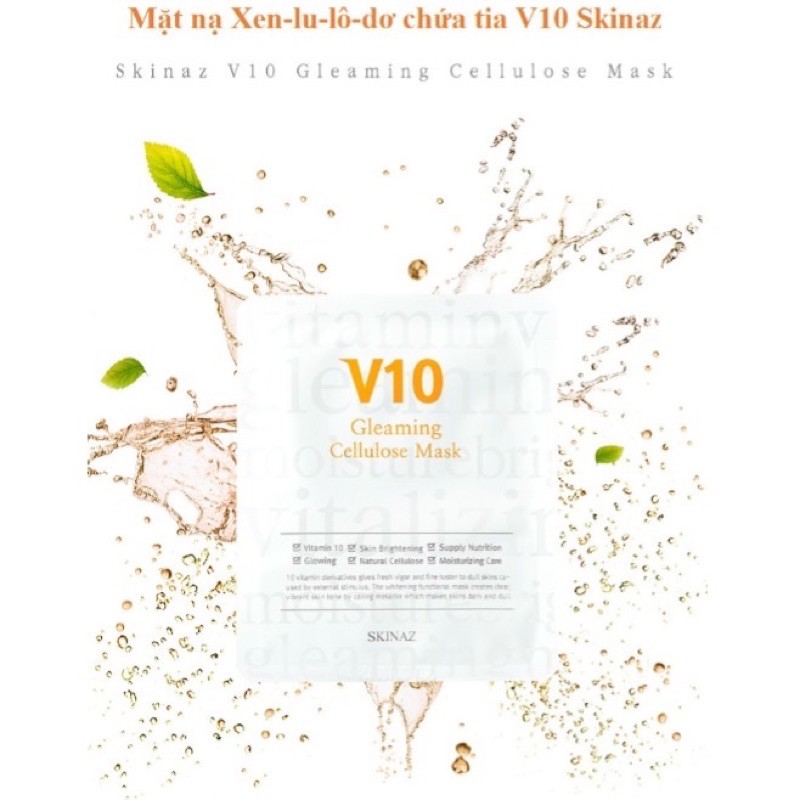 MẶT NẠ #V10 SKINAZ (Hộp 5 miếng)