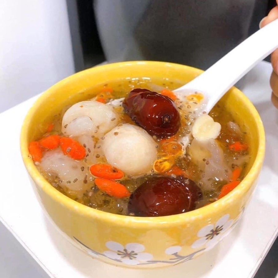 300g set chè dưỡng nhan tuyết yến, nhựa đào, nấm đông trùng