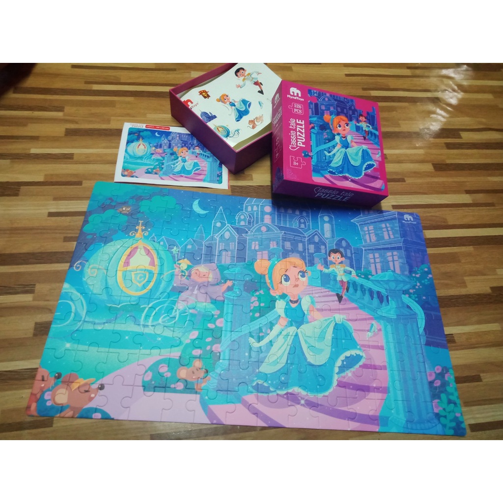 Đồ Chơi Xếp Hình MyndToys Classic Tale Puzzle Cinderella Cô bé Lọ Lem Dành Cho Các Bé Trên 4 Tuổi - BỐ KHỦNG LONG