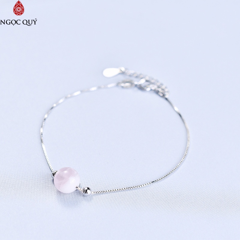 Vòng tay bạc hạt phong thủy đủ mệnh - Ngọc Quý