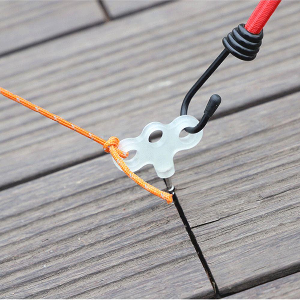 MAYSHOW Set 4 Khóa Dây Thừng Cắm Trại Dạ Quang Chất Lượng Cao