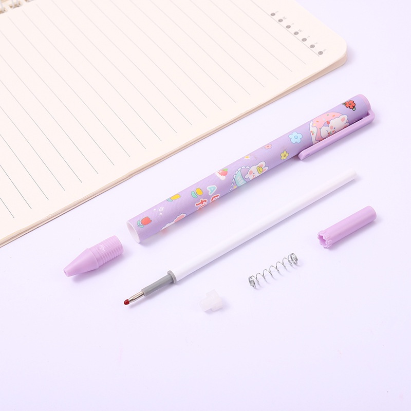 1 Bút Mực Gel Ngòi 0.5m Mực Đen Họa Tiết Động Vật Hoạt Hình Sáng Tạo Độ Phân Giải Cao Dành Cho Học Sinh