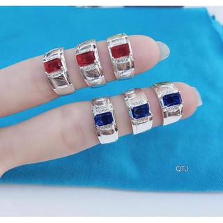 Nhẫn mặt đá cho bé trai _ bạc ta 100%