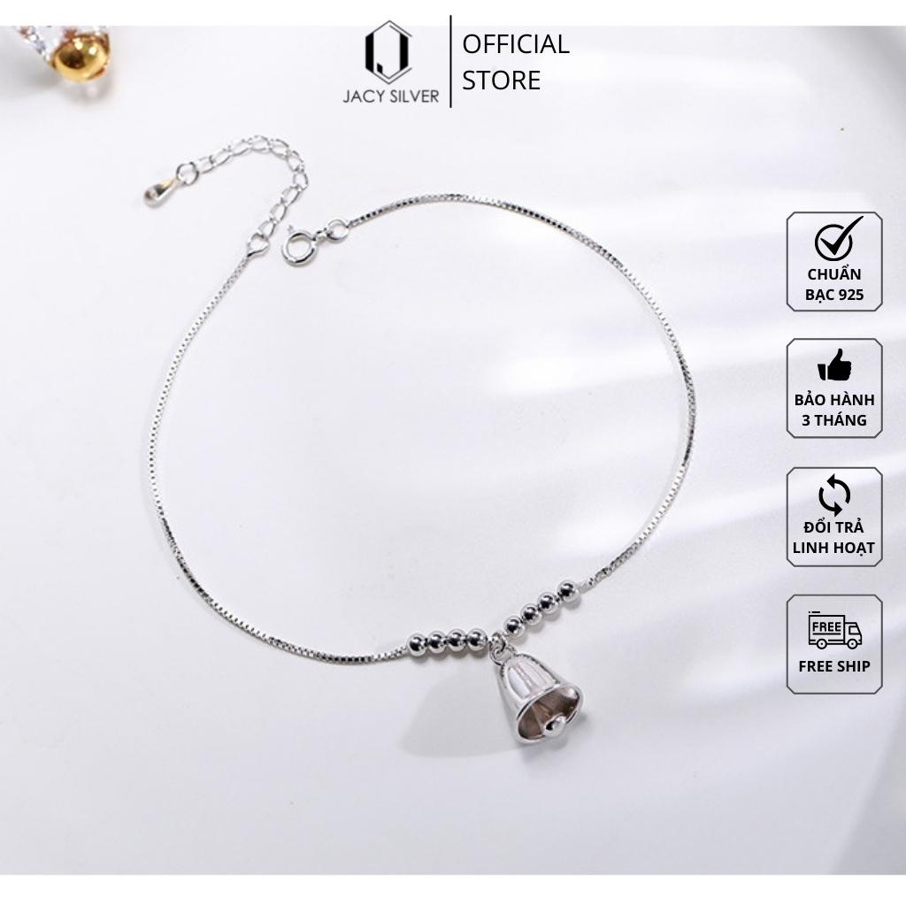 Lắc Chân Bạc 925 Quả Chuông Bell Ankalet, Vòng Chân Bạc Ý Cho Nữ Jacy Silver LC1008