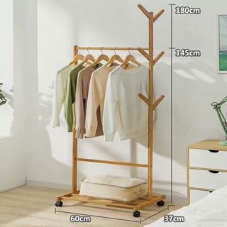GIÁ TREO QUẦN ÁO KÈM CÂY TREO ĐỒ THÔNG MÌNH