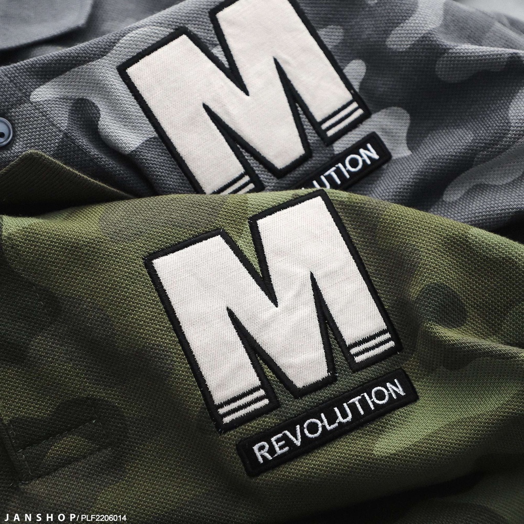 Polo 2 Tone Màu Camo Cổ Điển Đặc Trưng Thêm Điểm Nhấn Cùng Logo Thêu Ngực Trẻ Trung Làm Chiếc Áo Thêm Hiện Đại Phá Cách