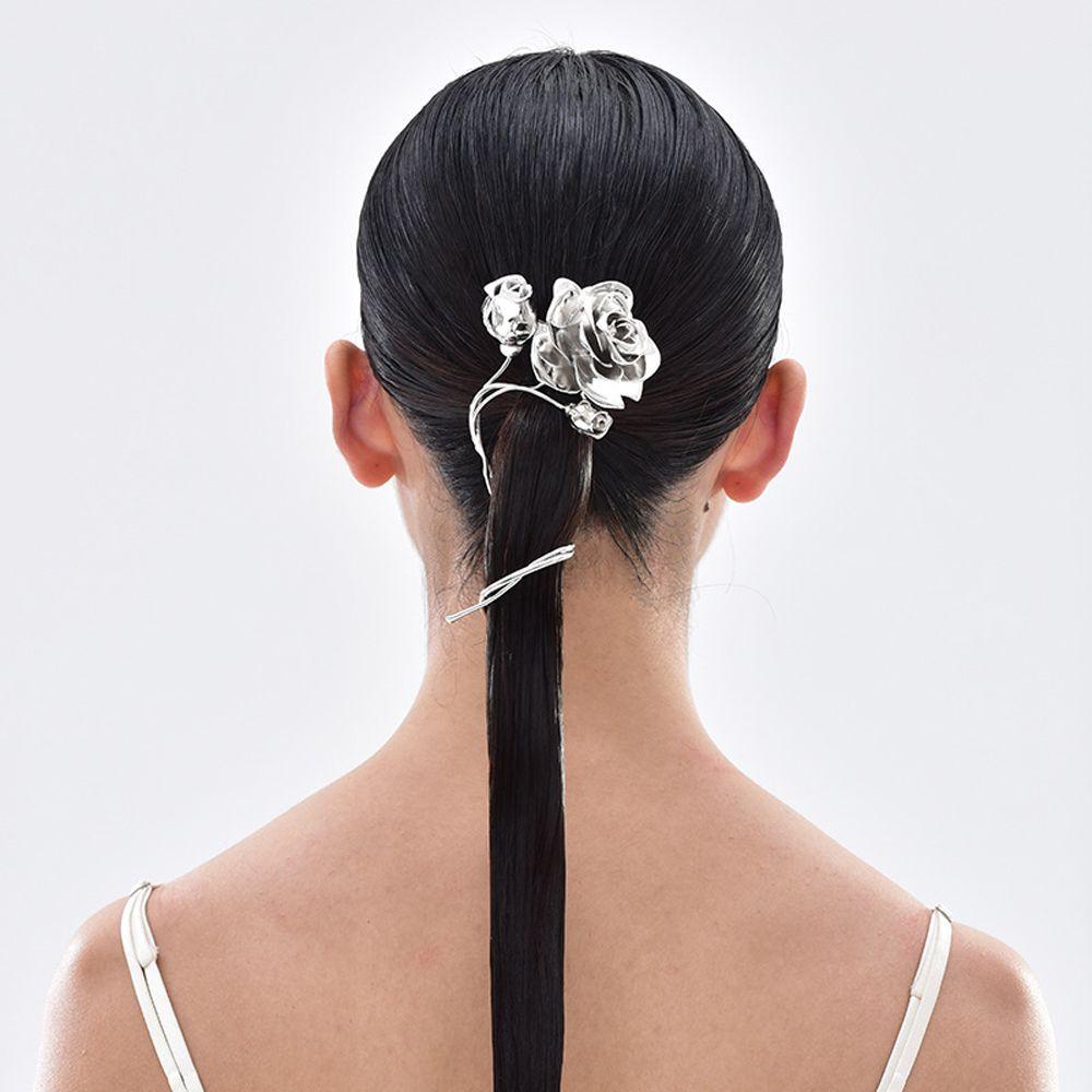 Kẹp Tóc VANES1 Hình Hoa Hồng Bằng Kim Loại Phong Cách Retro Nhật Bản