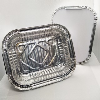 "CAO CẤP" SET 50 HỘP (CÓ CHỨNG CHỈ AN TOÀN VSTP) HỘP NHÔM - KHAY GIẤY BẠC ĐỰNG THỨC ĂN DÙNG 1 LẦN 1 NGĂN 410 ML