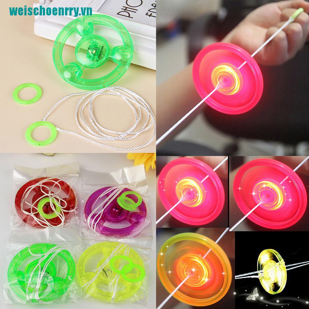 Weis♪Đĩa Bay Xoay Có Đèn LED Nhiều Màu