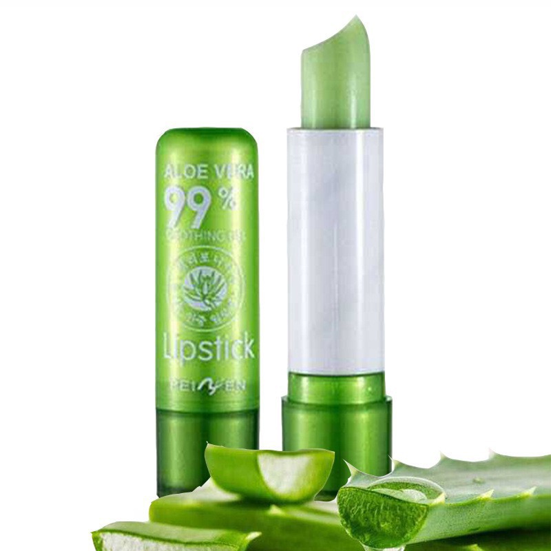 Son dưỡng môi FREESHIP  Son dưỡng môi không màu chiết xuất lô hội aloe vera 99% vỏ xanh