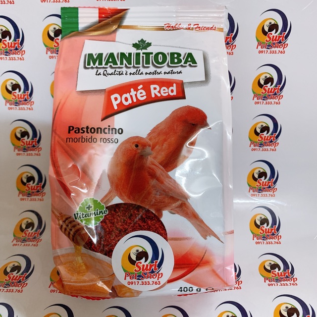 Cám trứng Ý pate lên đỏ cho Hồng Yến gói 400g