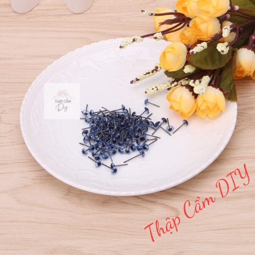 Mắt Thú Nhựa Tròng Đen Trang Trí - Phụ Kiện Handmade