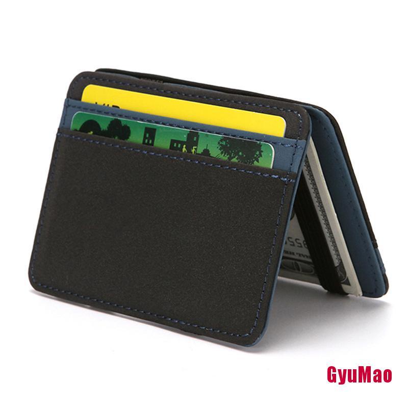 Ví da PU cỡ nhỏ co giãn thời trang cho nam