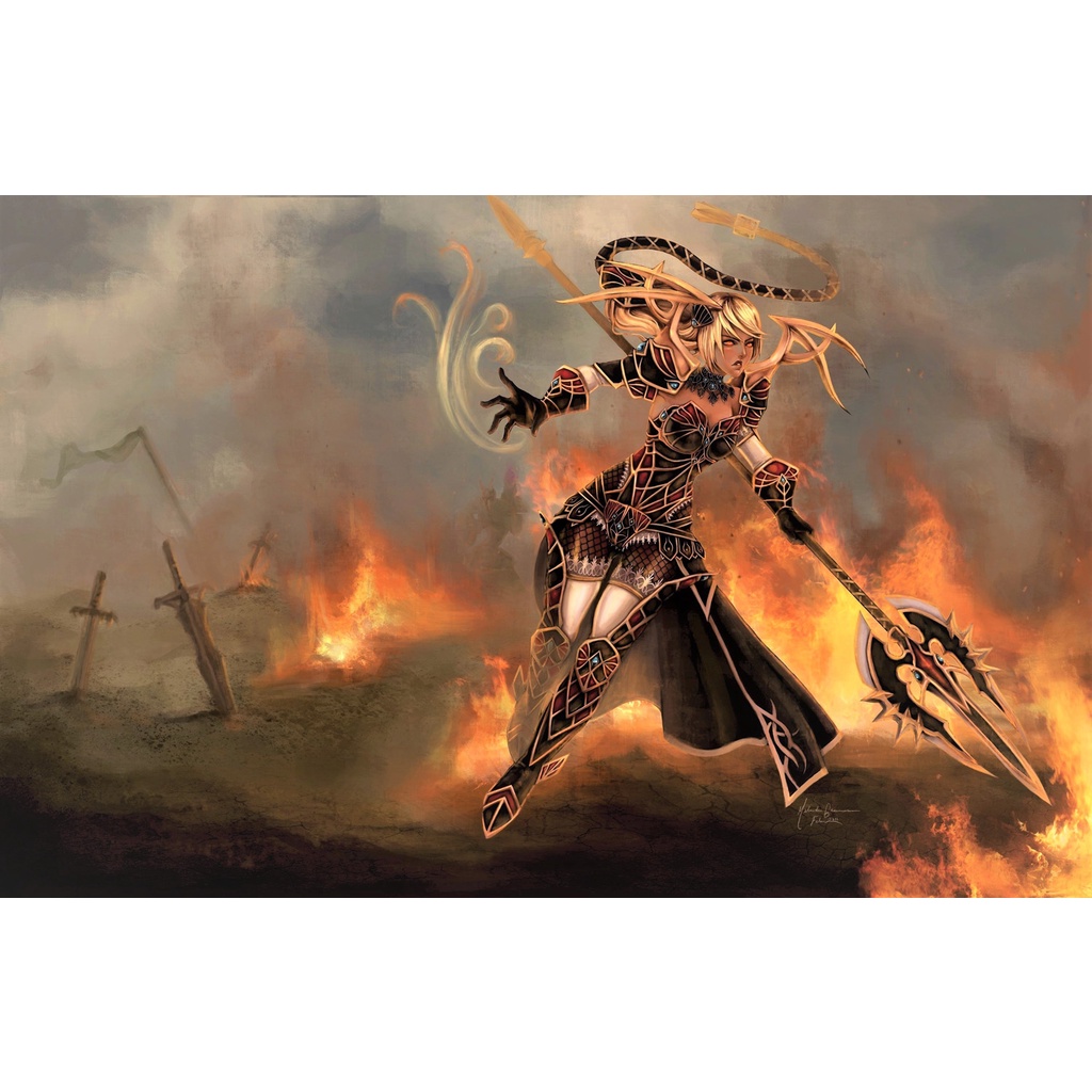 Poster A2, A3, A4 dán tường LoL, decal trang trí có keo JANNA - Mẫu 1