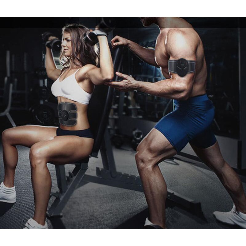 Combo miếng dán tập cơ bụng,cơ tay tăng cơ săn chắc massage có xung điện