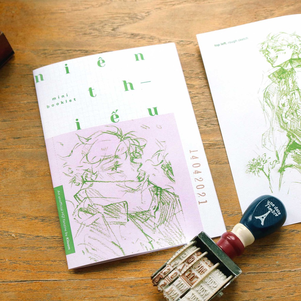 Sổ tay phác thảo HQ Haikyuu mini booklet 10x15cm