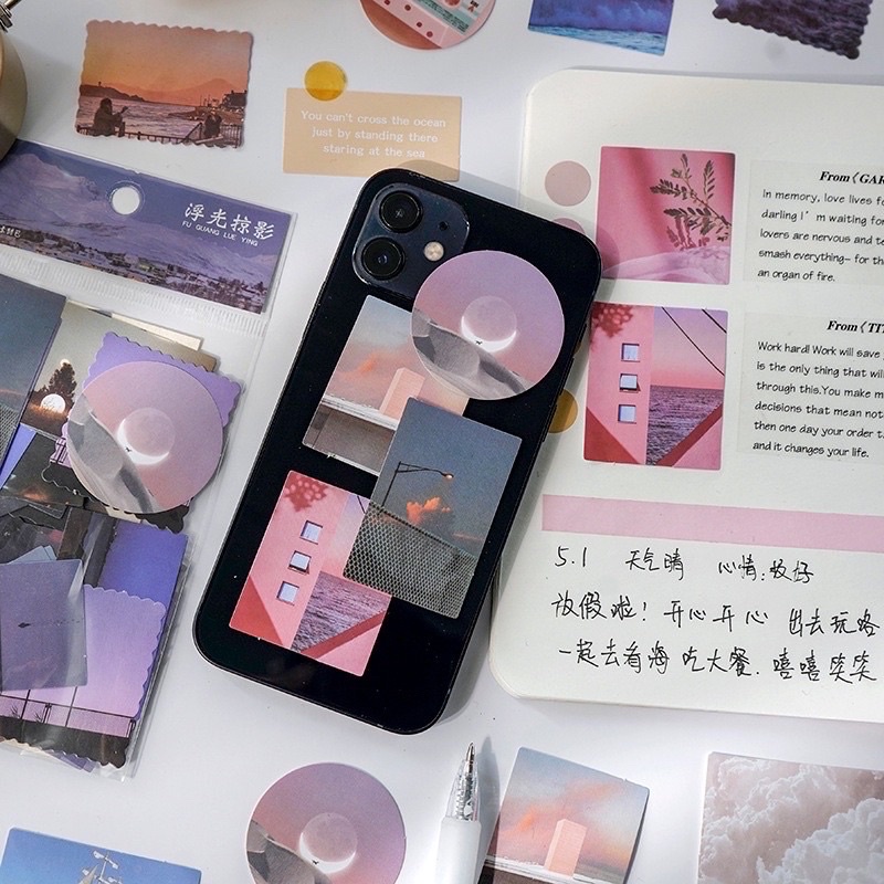 Túi 41 hình trang trí sổ planner bullet journal theo chủ đề