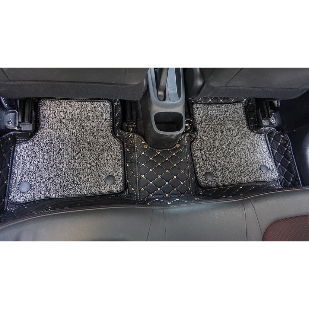 Thảm lót sàn ô tô 5D 6D cho Hyundai I10 2014-2021 da pu cao cấp không mùi chống thấm nước tuyệt đối phủ kín 90% sàn xe