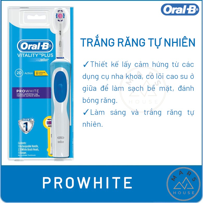 Bàn chải điện Oral-B Vitality chính hãng