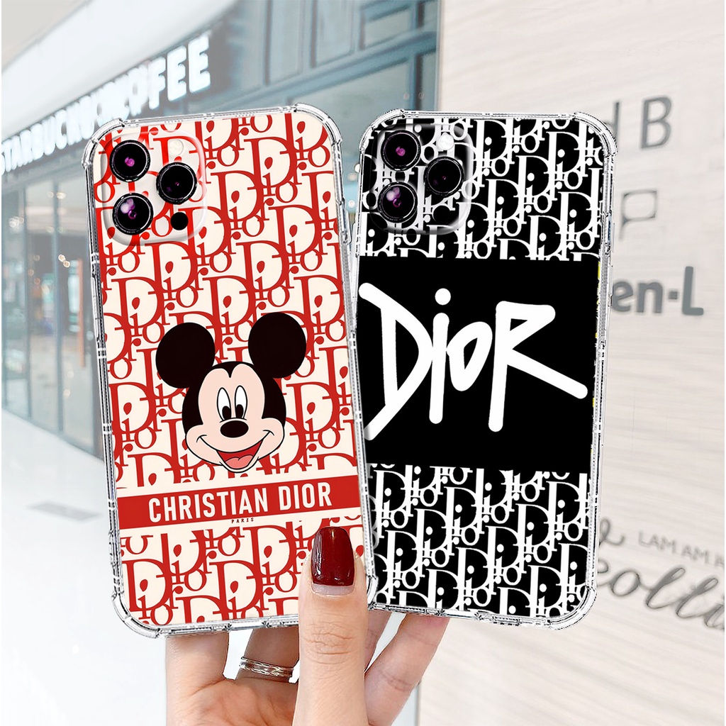 Ốp lưng iphone trong chống sốc Dior bảo vệ camera cho iphone 14 13 pro max 11 12 pro max mini x r s max 6 s 7 8 plus