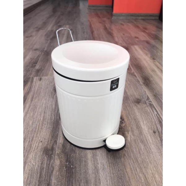 [LOCK&amp;LOCK]THÙNG ĐỰNG RÁC TRÒN VỎ THÉP 5L ROUND STEEL PEDAL DUSTBIN - BYP125