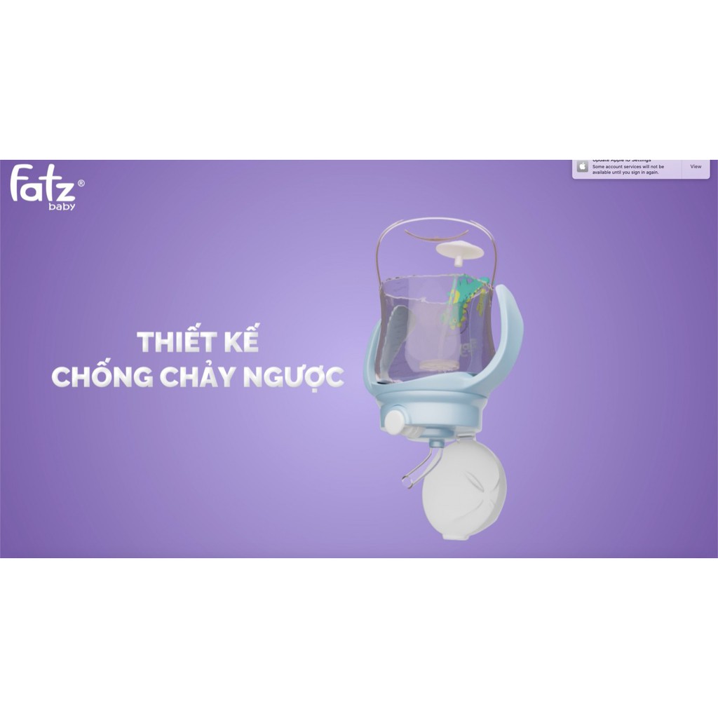 [Chính Hãng] Bình tập uống nước FatzBaby tritan 360 độ có ống hút 250ML - Cốc ống hút chống đổ Fatz FB0250N