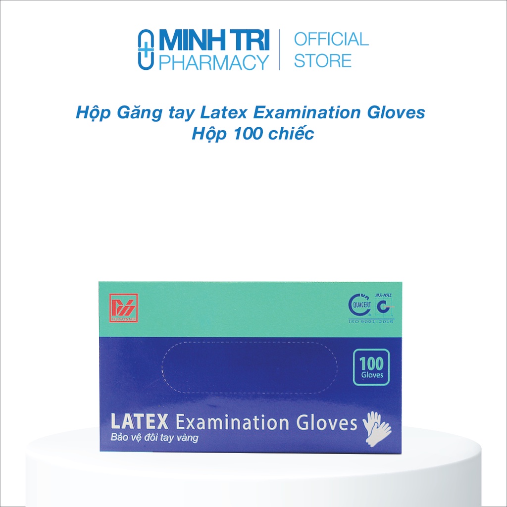 Găng tay y tế Latex Examination Gloves hộp 100 chiếc