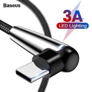 Dây cáp sạc nhanh Baseus cổng USB Type-C vuông góc 90 độ dành cho Samsung S10 S9 S8 Oneplus Xiaomi
