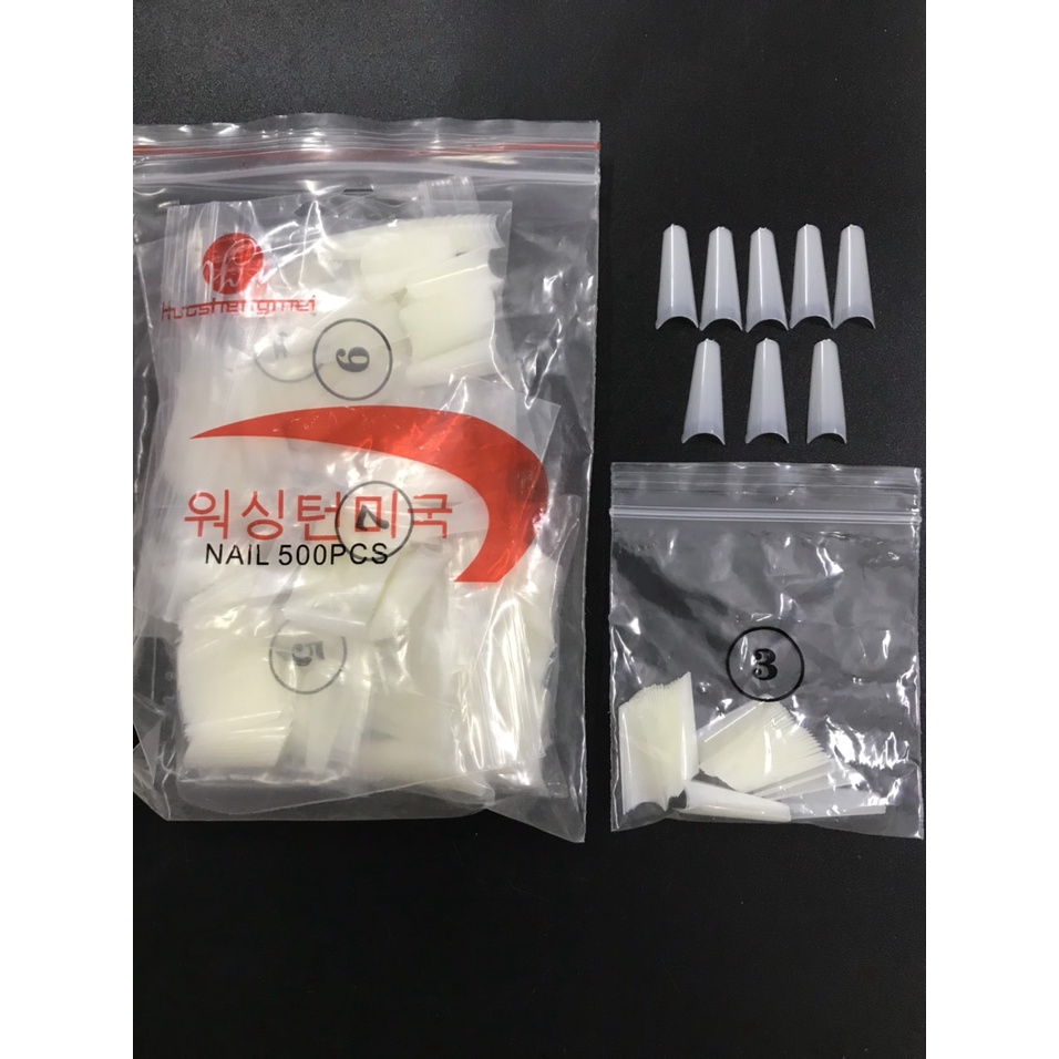 Móng nối fom thang, Móng típ fom thang