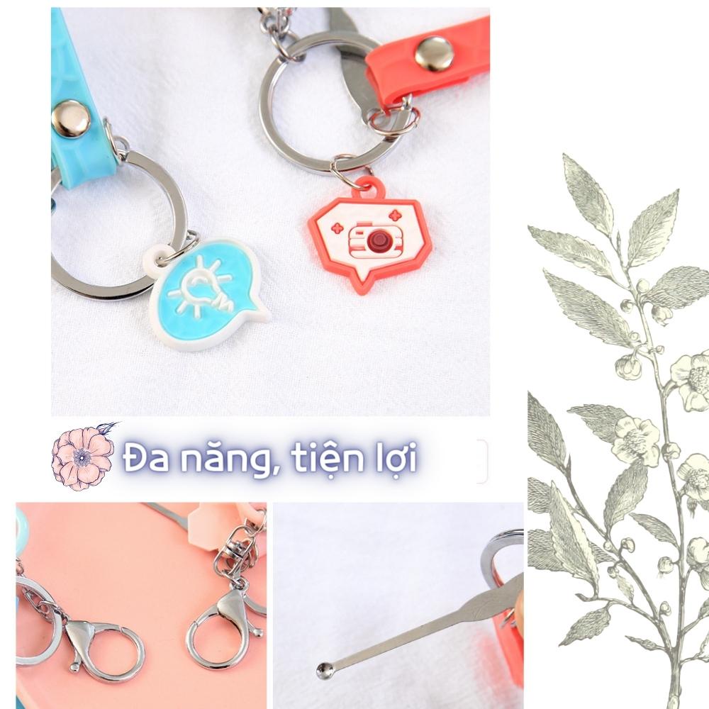 MÓC KHÓA KÈM DỤNG CỤ BẤM MÓNG VÀ NGOÁY TAI NHỎ XINH