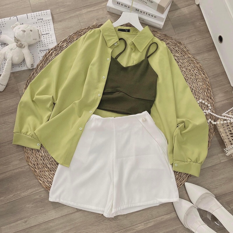 Set 3 món sm xanh cốm