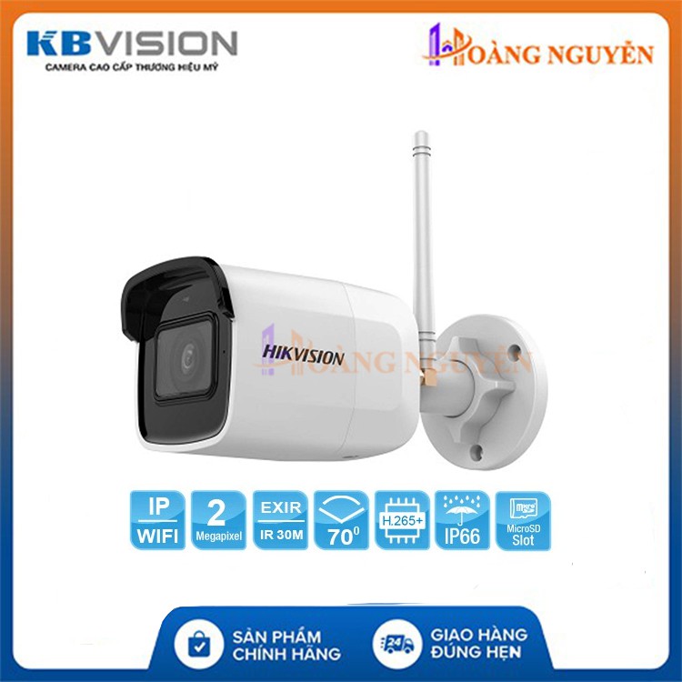 [CHÍNH HÃNG] Camera IP WIFI HIKVISION DS-2CD2021G1-IDW1 2.0MP - Chuẩn H.265+ - Tích hợp mic thu âm