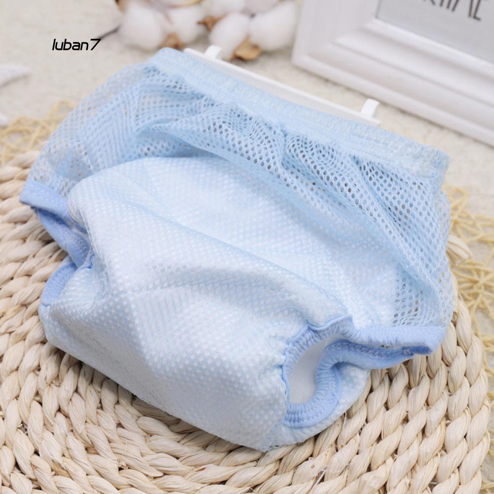 Set 7 Quần Tã Cotton Phối Lưới Thoáng Khí Thời Trang Mùa Hè Cho Bé