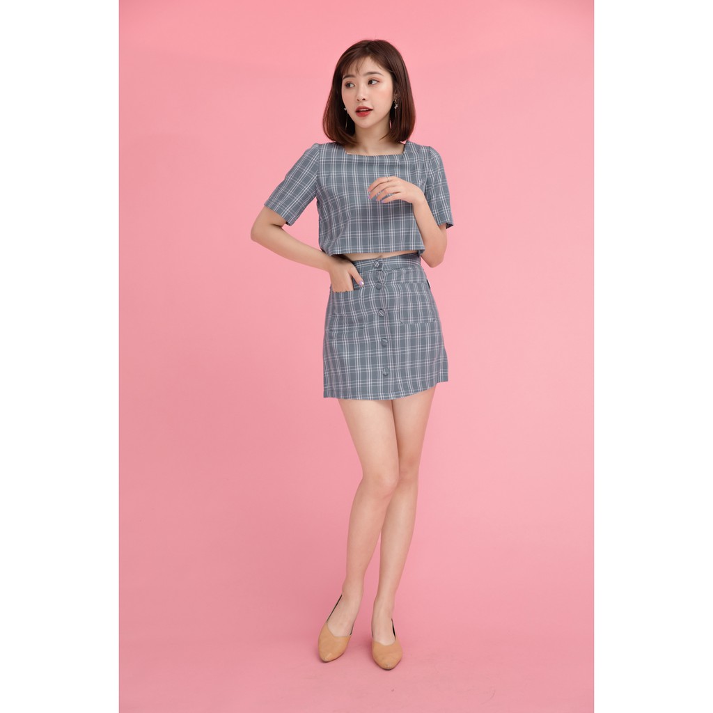 [Mã WABRLOW5 giảm 15% đơn 300K] Chân váy A khuy dọc JAW0186 - 92Wear | BigBuy360 - bigbuy360.vn