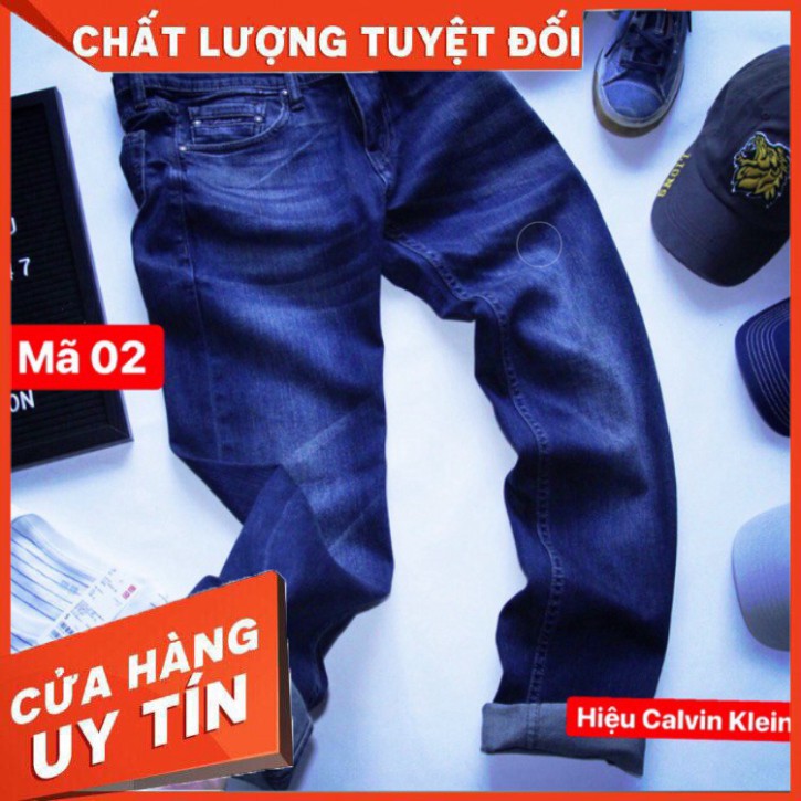 [Loại1] [Hàng Hiệu] [Mẫu mới] Quần Jean thun nam Calvin Klein Vnxk xịn Slim Fit