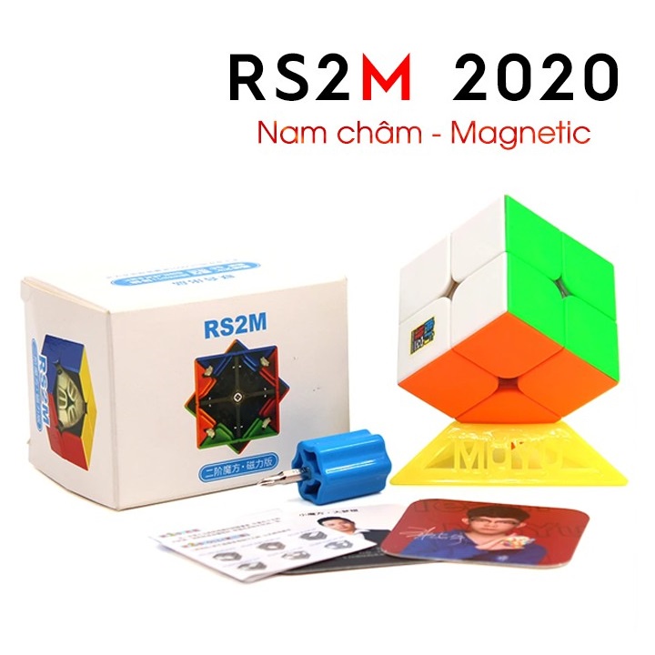 ✔️✔️ [NAM CHÂM] RS2M Rubik 2x2 MoYu 2020 2x2x2 xoay trơn mượt, bẻ góc tốt