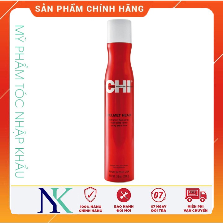 Gel xịt tạo kiểu tóc CHI Helmet Head Hair Spray 284G