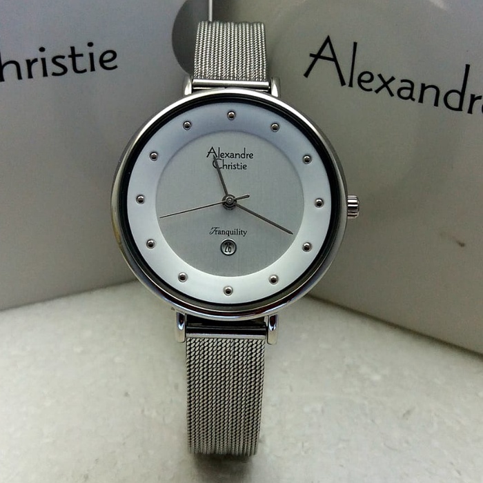 Đồng hồ đeo tay nữ hiệu Alexandre Chrities 2485LDBSSSL