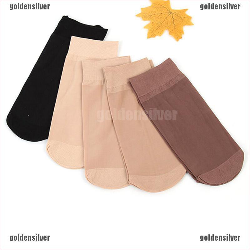 Set 5 Đôi Vớ Ngắn Bằng Nylon Co Giãn Dành Cho Nữ