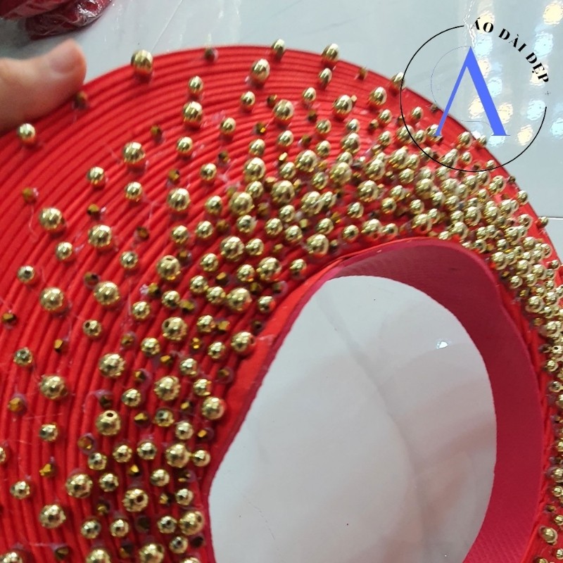 Mấn Đội Đầu – Mấn Áo Dài Cho Cô Dâu Màu KÊm Kết Hoa MAN11