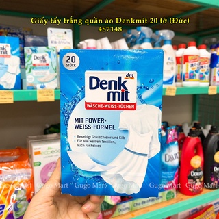 Giấy tẩy trắng quần áo Denkmit 20 tờ