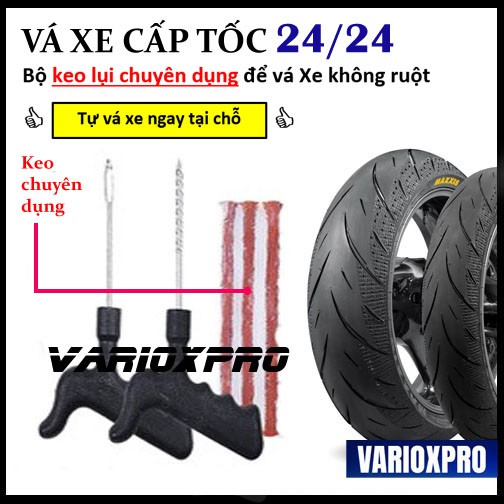 Vá xe không ruột loại tốt - khăc phục sự cố thủng lốp khi đi đường