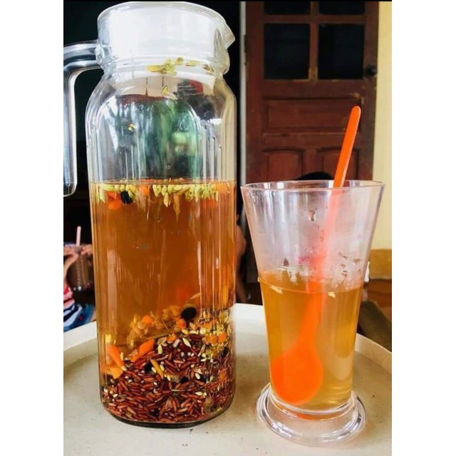 Trà hoa ngũ cốc mát gan, trà hoa thương hiệu Việt giải độc, thanh nhiệt cơ thể (300gr)