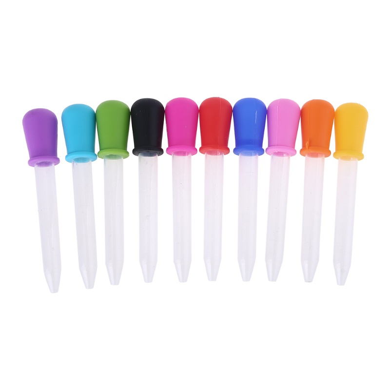 Mya Bộ 10 Miếng Pipet Trẻ Sơ Sinh Silicone Và Nhựa Nhỏ Giọt Pipet Chất Lỏng