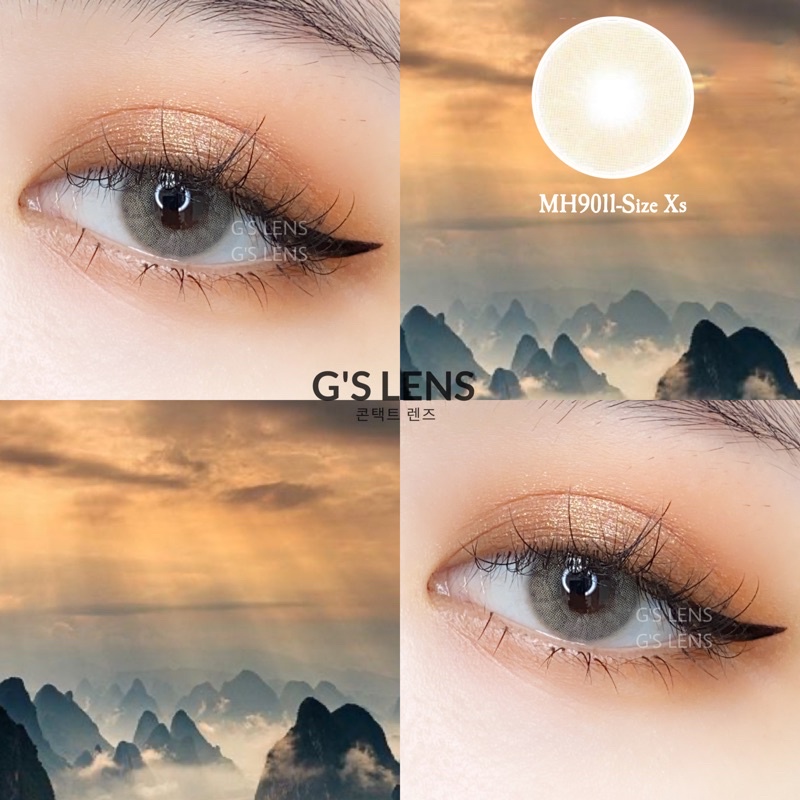 Lens Mắt Kính Áp Tròng Nâu Tây Sáng Không Giãn SWEET 14.2mm Có Từ 0 Đến 6 Độ Cận