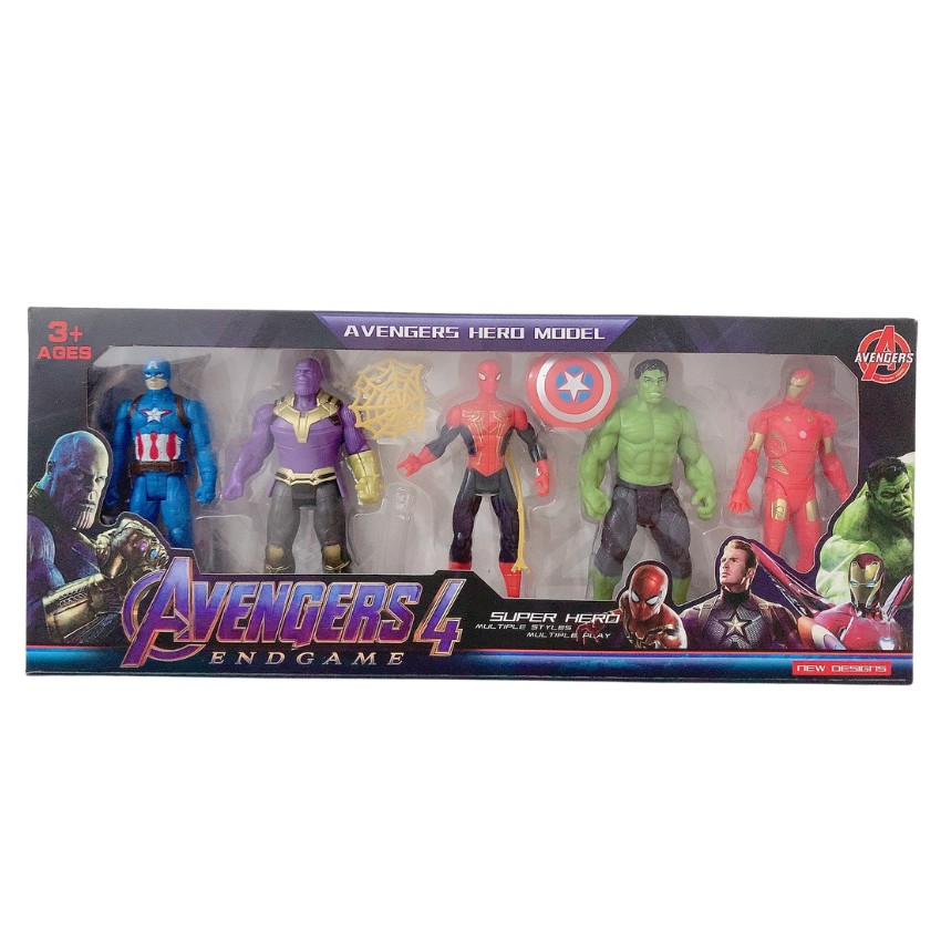 Đồ Chơi Mô Hình Siêu Anh Hùng Gồm 5 Nhân Vật , Tạo Hình Nhân Vật Như Thật, Siêu Ngầu Siêu Đẹp - MEOMEOSHOP2021