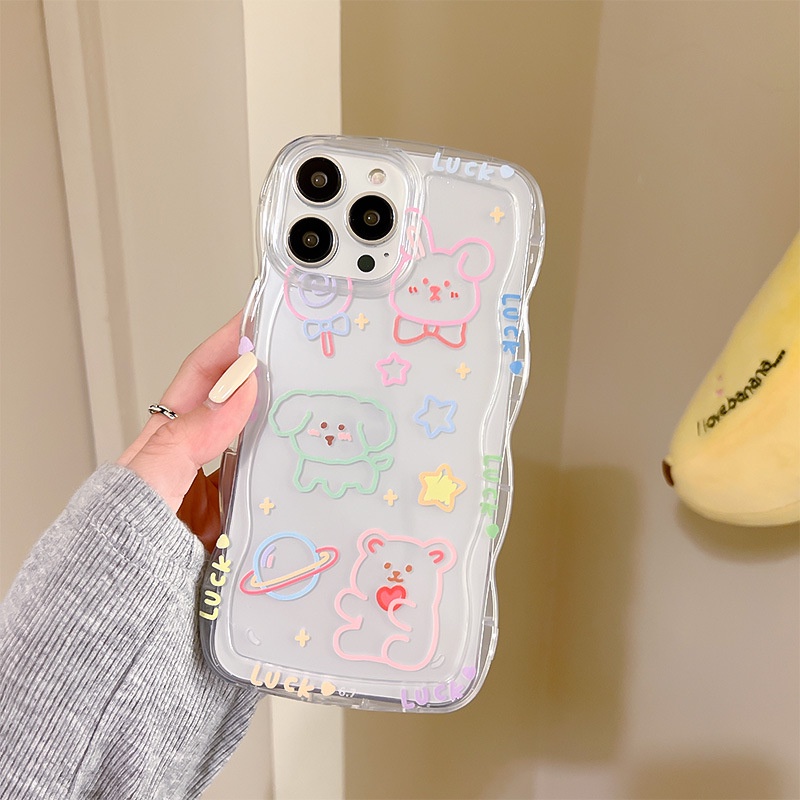 Ốp Điện Thoại Silicon Họa Tiết Hoạt Hình Cho iphone 13Pro 12 11Pro xs