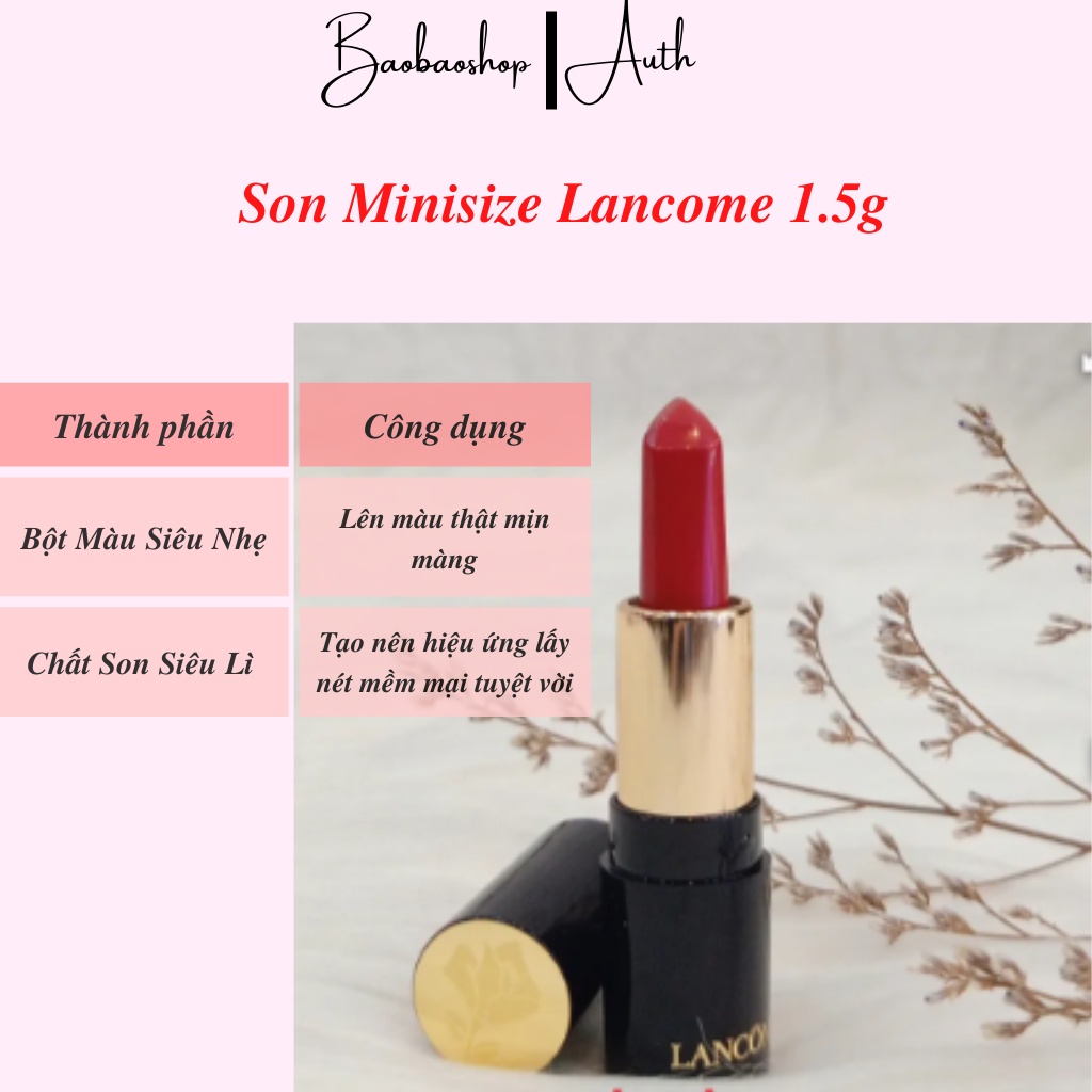 Son Lancome L’absolu Rouge Ruby Cream Minisize 1.5g